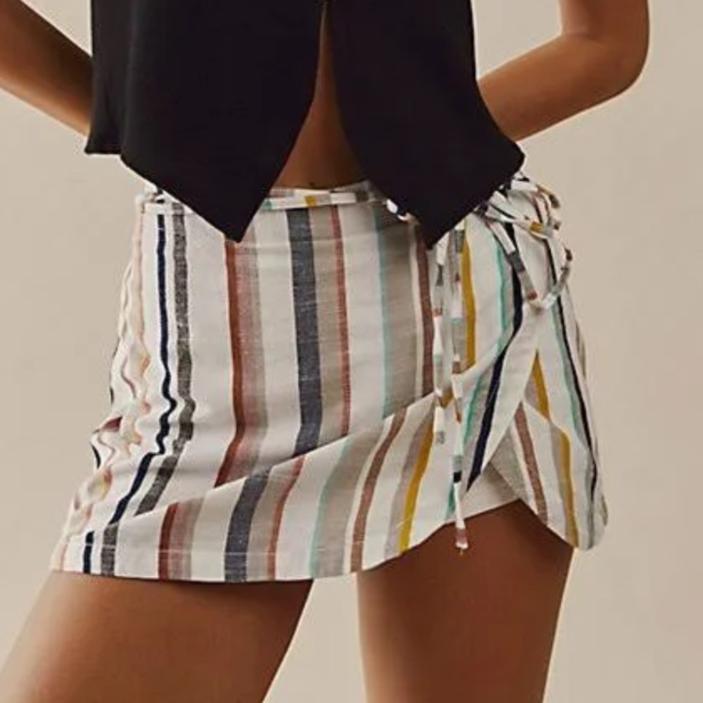 FREE PEOPLE Cali Stripe Skirt SIZE 2